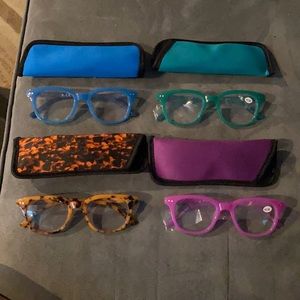 Blue Light Fashion Reading Glasses NO MAGNIFICATION